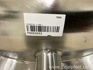 Alteco 3600 Litre Stainless Steel Vacuum Rated Jacketed Mixing Vessel - KK5