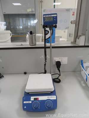 IKA C-MAG HS7 Digital Magnetic Hotplate Stirrer with IKA ETS-D5 Electronic Contact Thermometer