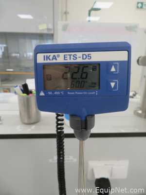 IKA C-MAG HS7 Digital Magnetic Hotplate Stirrer with IKA ETS-D5 Electronic Contact Thermometer