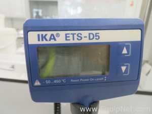 IKA C-MAG HS7 Digital Magnetic Hotplate Stirrer with IKA ETS-D5 Electronic Contact Thermometer