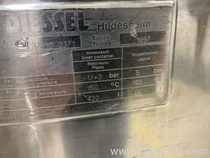 Recipiente Mezclador Acero inoxidable DIESSEL HILDESCHEIM .  422 Litros