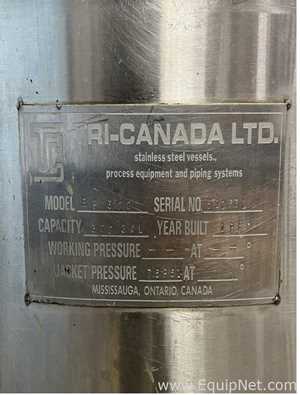 Marmita de Acero Inoxidable Acero inoxidable Tri Canada EP300.  300 Galones