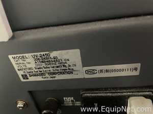 Shimadzu UV2450 UV Visible Spectrophotometer Lot 718
