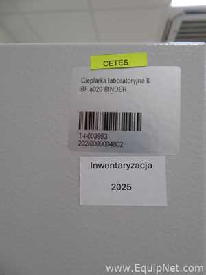Cámara Ambientales y de Estabilidad Binder KBF 1020