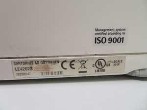 Sartorius LE4202S Balance with Power Supply