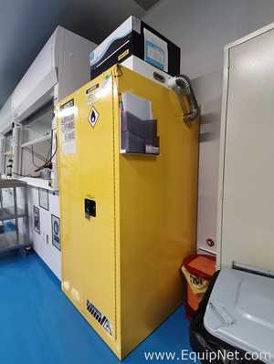 JustRite 8960201 Yellow Flammable Storage Cabinet Lot 737