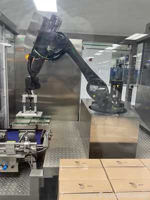 Pester Pac Automation PEWO-pal 6.4 Palletizer with KUKA Robot