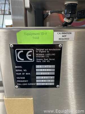 Rotuladora Newman Labeling Systems Inc ES470. novo
