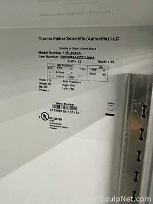 Thermo Scientific Revco Freezer