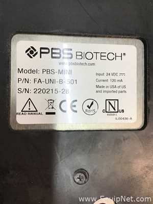 Lot Of 7 PBS Biotech PBS-MINI Bioreactor