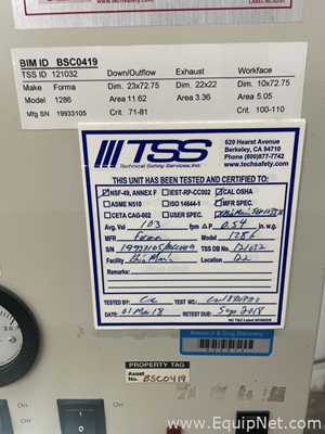 Forma Scientific 1286 Biological Safety Cabinet