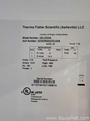 Thermo Scientific UGL2320A Freezer