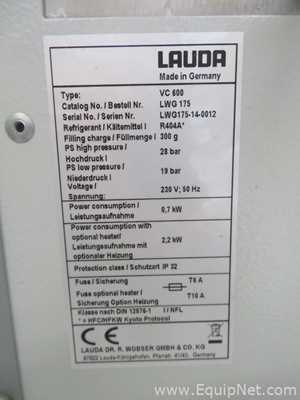 Lauda Variocool VC 600 Circulation Cooler