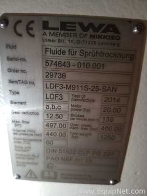 Unused Lewa LDF3 Triplex Sanitary Metering Pump
