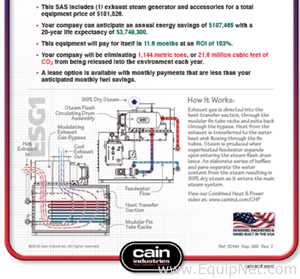 Generador de vapor Cain Industries, Inc. ESG1