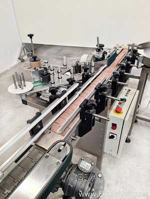TECNO FLUSS Mod. MRT-10 - Cream Filling and Capping line with Labeler