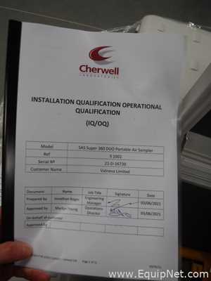 lote de  2 Amostrador de Ar Cherwell Laboratories  SAS Duo 360