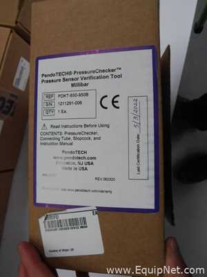 Unused Lot of 8 Brand New PendoTECH LLC PDKT-650-950B Pressure Checkers