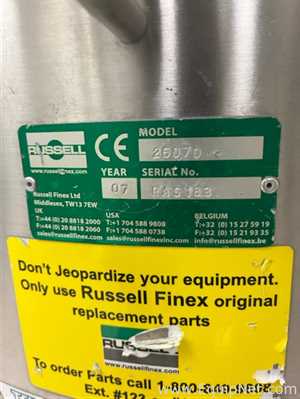 Russell Finex 26070 Sieve - SV023