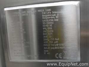 PALL LM400JCMA-B4N Mobile 400 Litre Stainless Steel Jacketed Single Use Magnetic Mix Tank