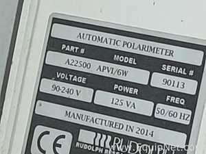 Polarímetro Rudolph Research Analytical APVI 6W
