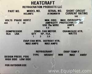 Heat Craft-Bohn HCL08FC Air Handler