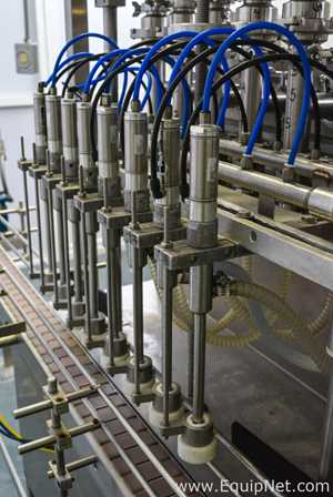 Eight Head Inline Air Operated Piston Filler