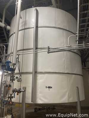 Alpha Tank 20,000 Gallon 316 Stainless Steel Agitated Tank With Centrifugal Pump  V-1104  P-1104