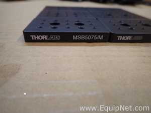 Lot of 6 Thorlabs MSB5075/M 50mm x 75mm x 9.5mm Mini-Series Aluminum Breadboards