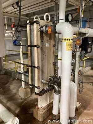 Lot Of Two Alfa Laval Stainless Steel Plate and Frame Heat Exchangers E-4501