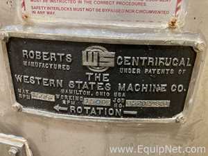 Centrífuga con Contenedores Western States Machine Company G-16.  48 Pulgadas