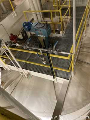 Alpha Tank 20,000 Gallon 316 Stainless Steel Agitated Tank With Centrifugal Pump  V-1104  P-1104