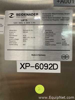 One Lot of 9 Seidenader Machines