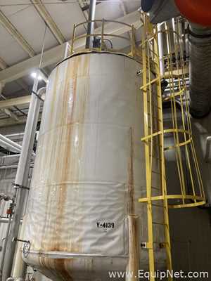 8,900 Gallon 316L Stainless Steel Agitated Tank With Goulds Centrifugal Pump   V-4139  P-4139