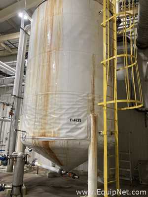 8,900 Gallon 316L Stainless Steel Agitated Tank With Goulds Centrifugal Pump   V-4139  P-4139
