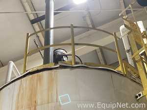 8,900 Gallon 316L Stainless Steel Agitated Tank With Goulds Centrifugal Pump   V-4139  P-4139