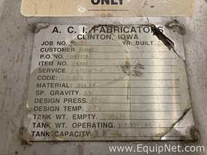 Tanque aço inox A.C.I. Fabricators . 8,680 Galão