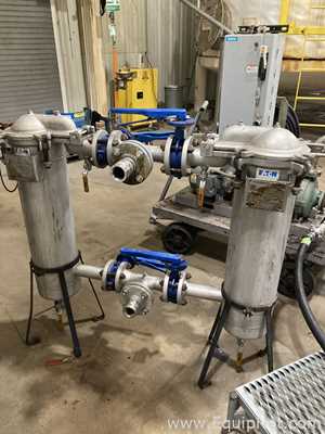 Lot Of Four Stainless Steel Cartridge Filters  F-4457 A and B