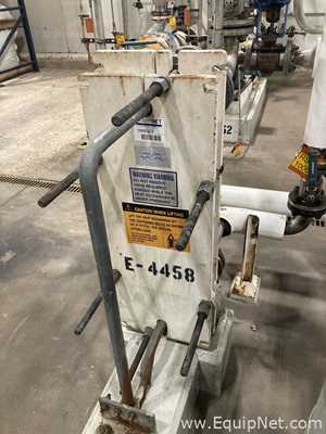 Alfa Laval 18.08 Sq. Ft. Stainless Steel Plate and Frame Heat Exchanger  E-4458