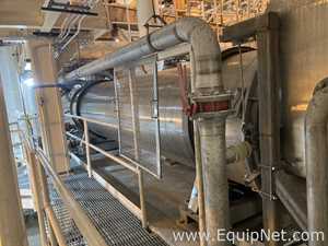 4.5 Foot X 20 Foot Long FMC Stainless Steel Rotary Dryer  EL-103