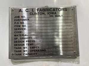 Tanque aço inox A.C.I. Fabricators . 525 Galão