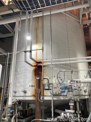 26,000 Gallon 316L Stainless Steel Storage Tank With 7.5 HP Stainless Steel Centrifugal Pump  V-1514
