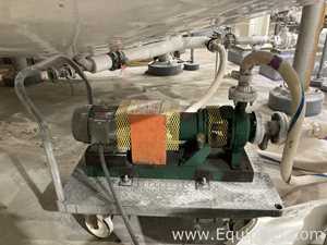 Two Stainless Steel Portable Pumps On Carts  P-4004