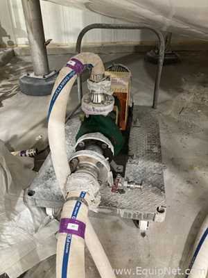 Two Stainless Steel Portable Pumps On Carts  P-4004