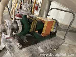 Two Stainless Steel Portable Pumps On Carts  P-4004