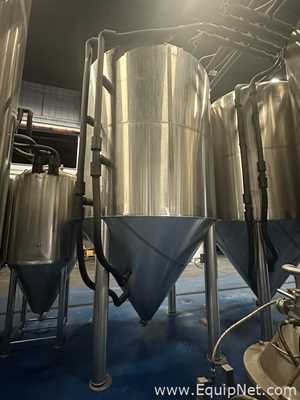 JVNW Stainless Steel Vertical Storage Tank Capacity approximately 80 bbl