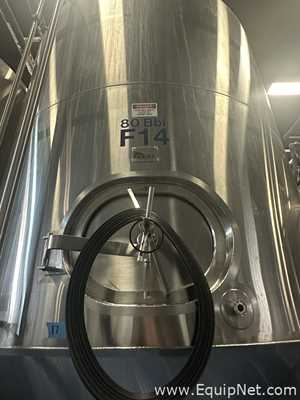 JVNW Stainless Steel Vertical Storage Tank Capacity approximately 80 bbl