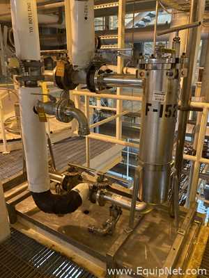 Two GAF Cartridge Filter System RB1-AL-M-316 Stainless Steel Filters  F-1521A and B