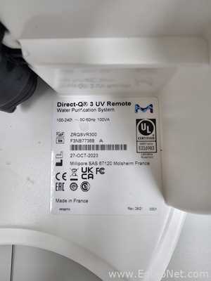 Sistema de Purificación y Destilación de Agua Millipore Direct-Q 3 UV-R