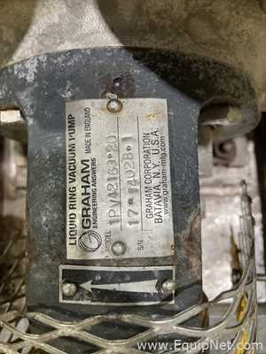 Bomba de Vacío Acero inoxidable Graham Engineering 1PV42160.20